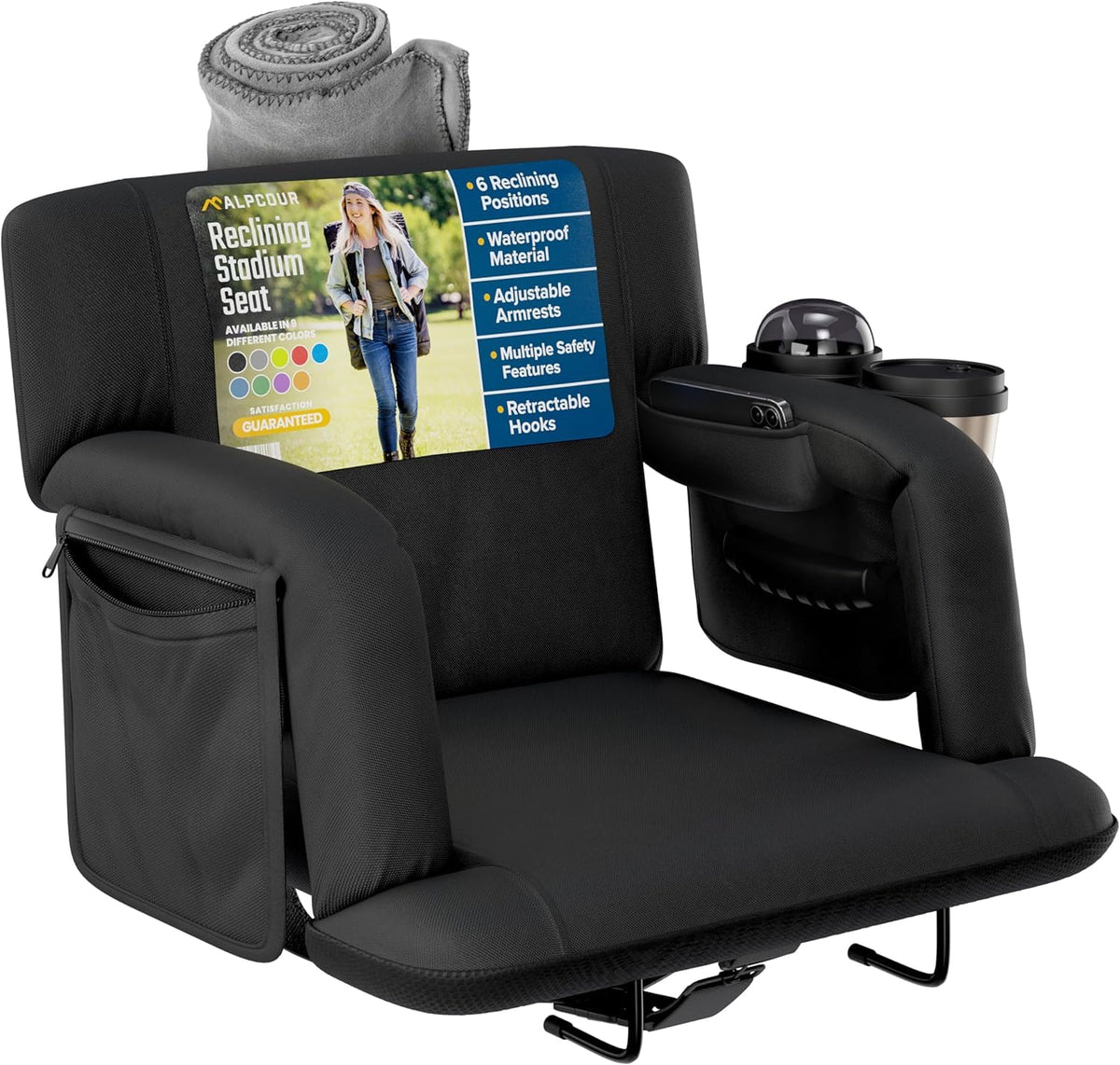 Reclining Stadium Seats for Bleachers with Back Support R799426