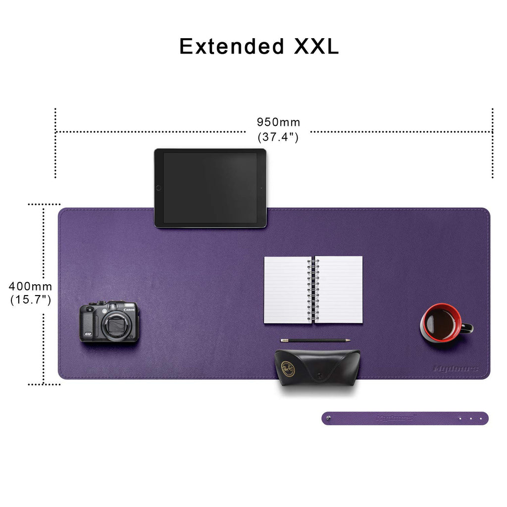 38"x16" Purple PU Leather Desk Pad W947