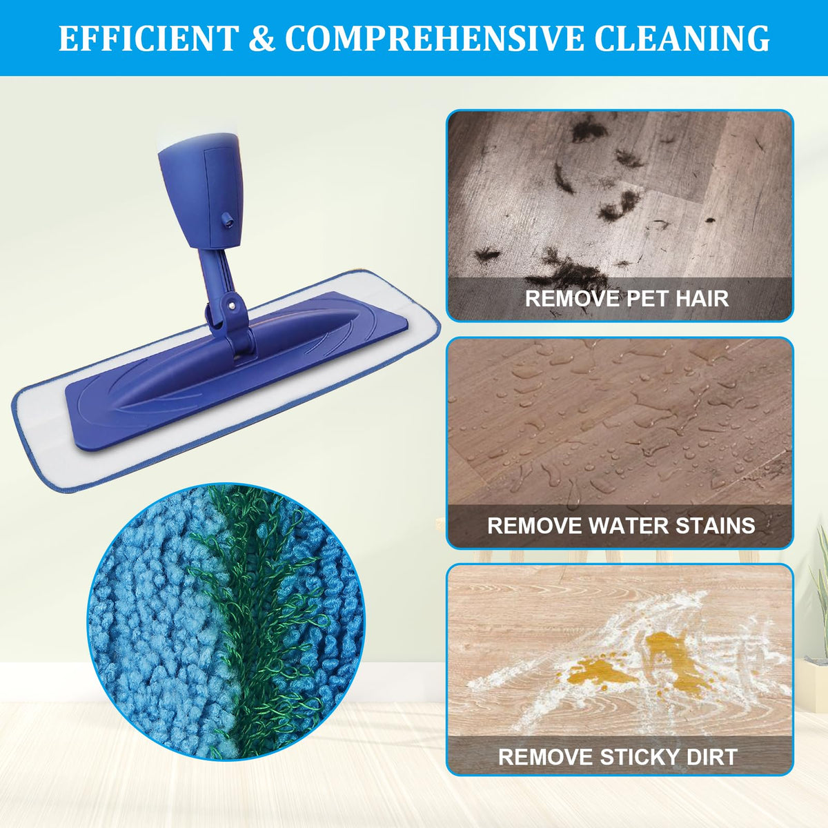 Washable Reusable Mop Pads Z362674