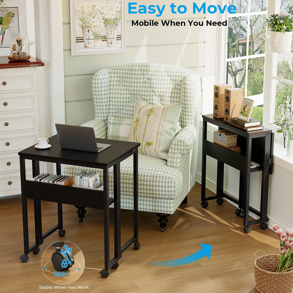 Folding Desk with Wheels Q813063
