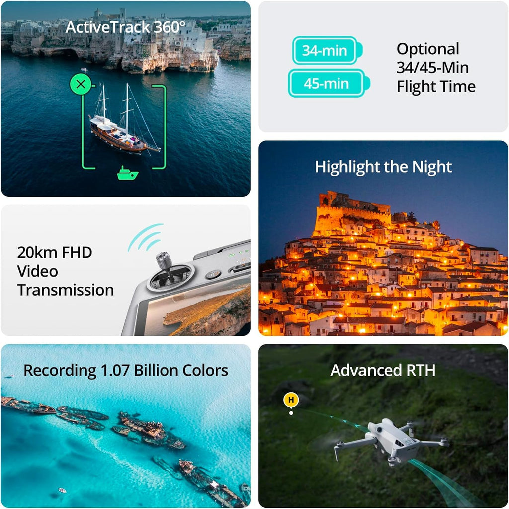 Folding Drone with 4K HDR Camera, Under 249g, 3 Batteries M687