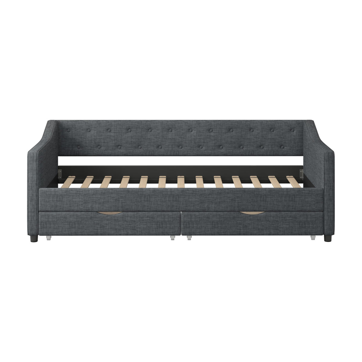 Upholstered Twin Size Daybed with Drawers I933