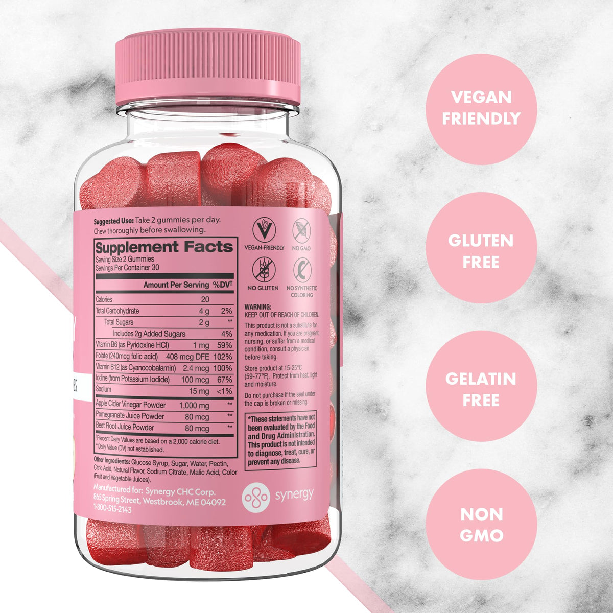 Apple Cider Vinegar Gummies, 60 Count N990254