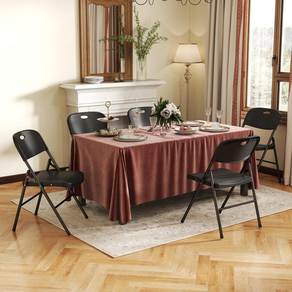 10 Pack Black Heavy Duty Folding Chair X940