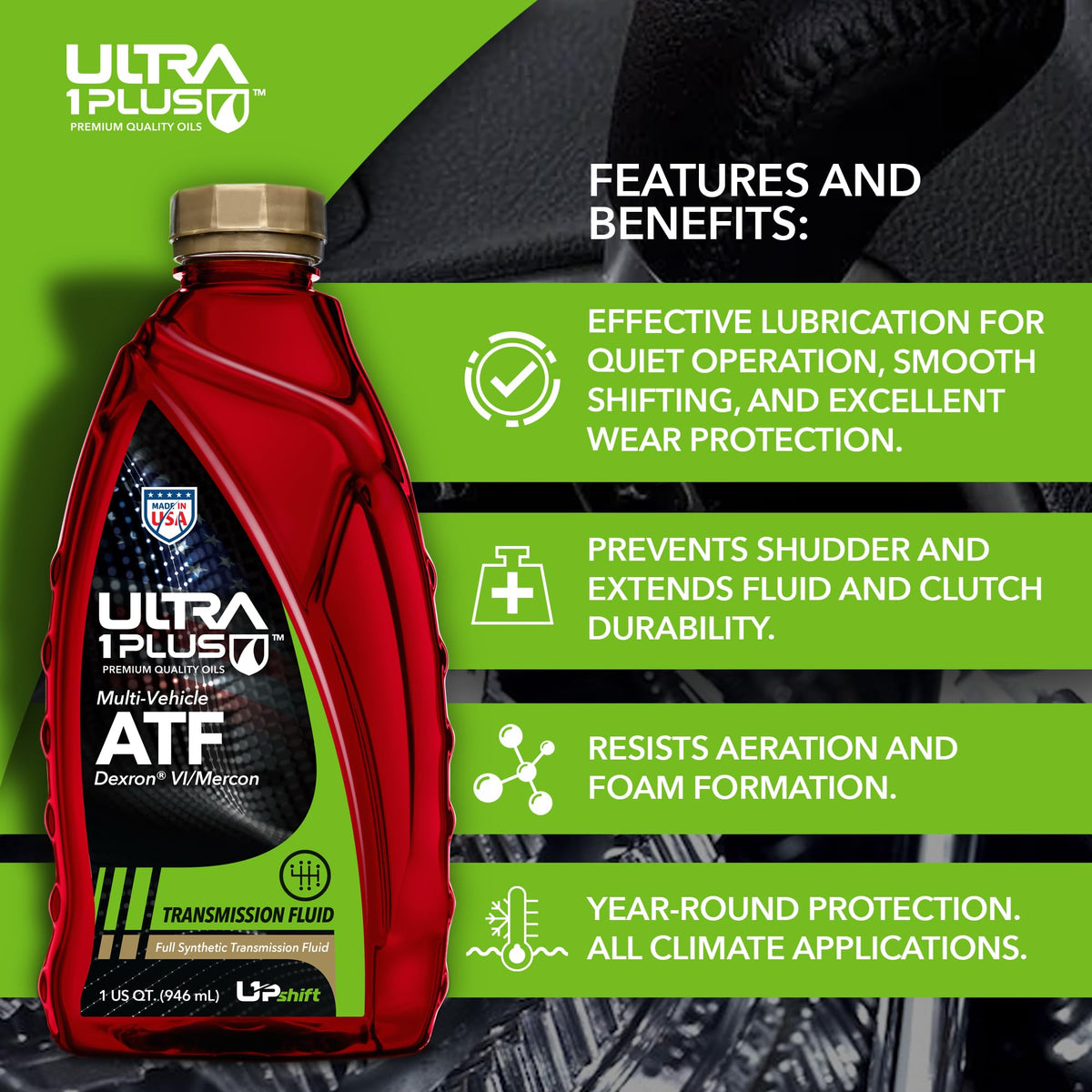 Full Synthetic Multi-Vehicle Transmission Fluid 1 Gallon D1560