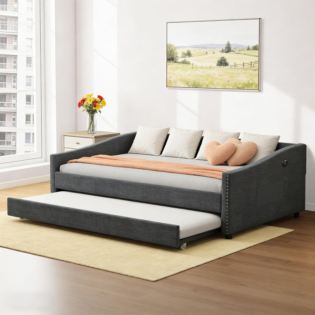 Full Size Daybed with Trundle T187
