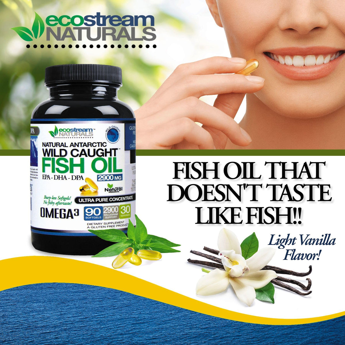Wild Caught Omega 3 Fish Oil 2,900 MG A75673