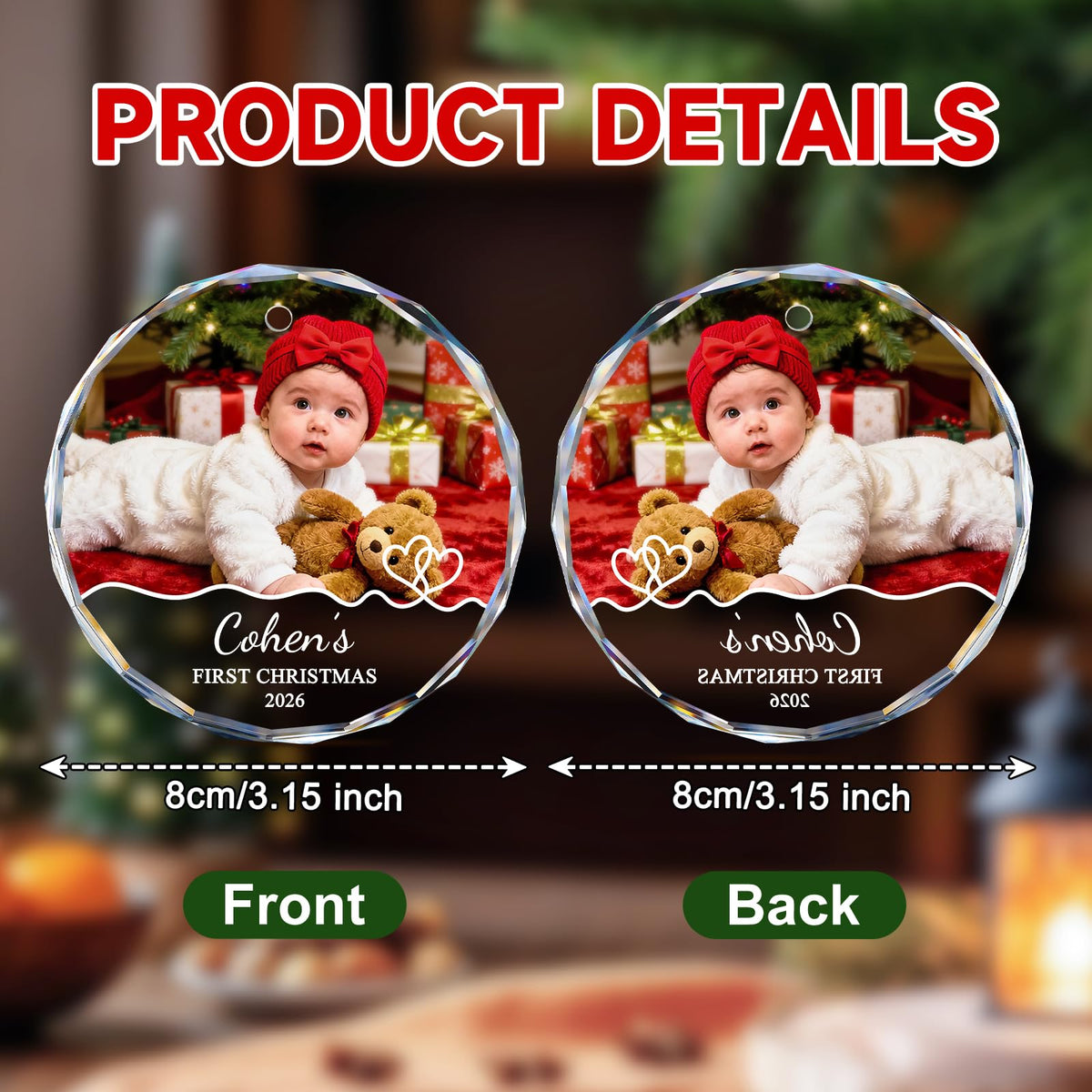 Baby's First Christmas Ornament 2026 Y685