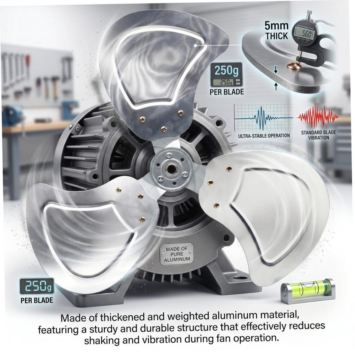 20 Inch Aluminum Alloy Replacement Fan Blade N151358