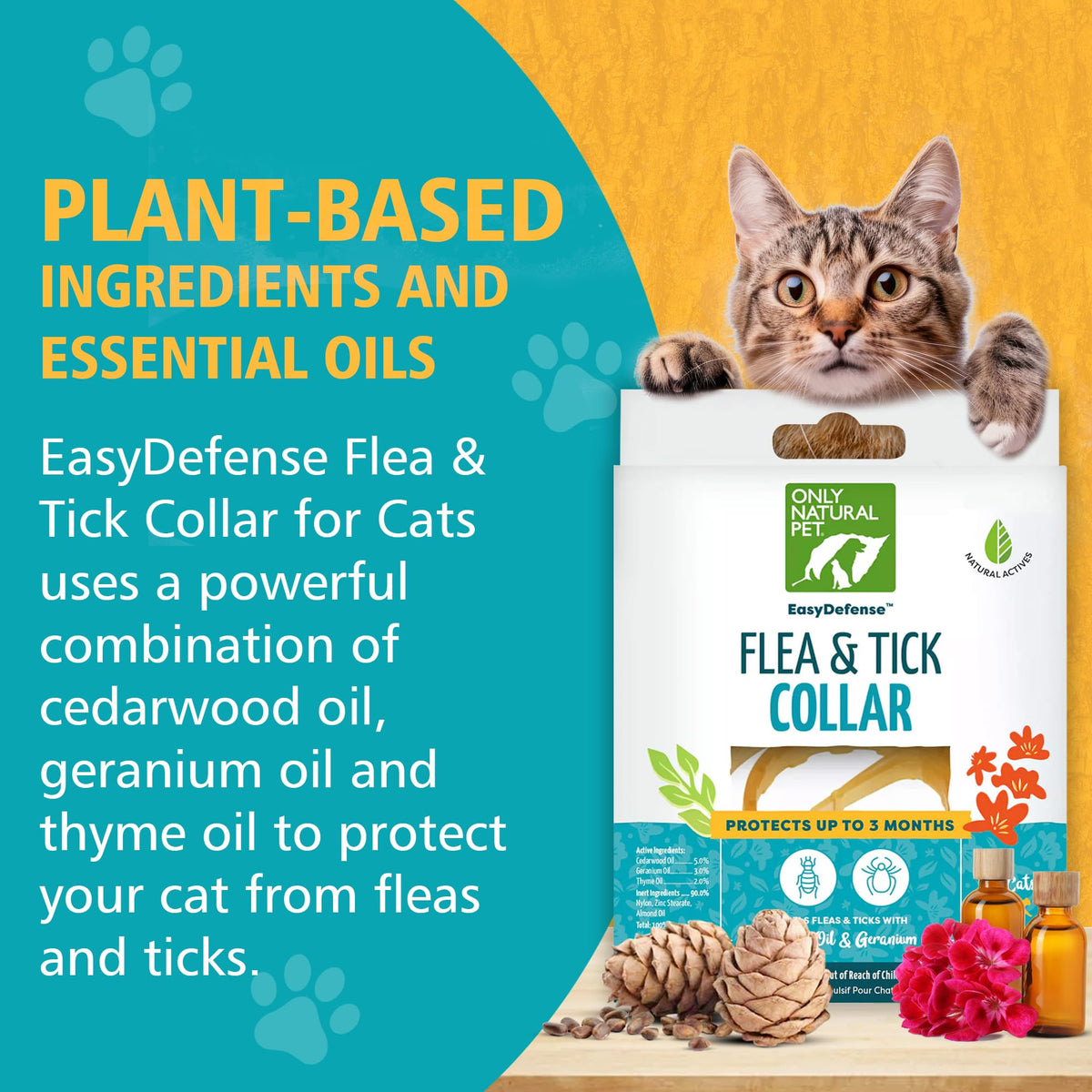 Natural Flea & Tick Cat Collar L547