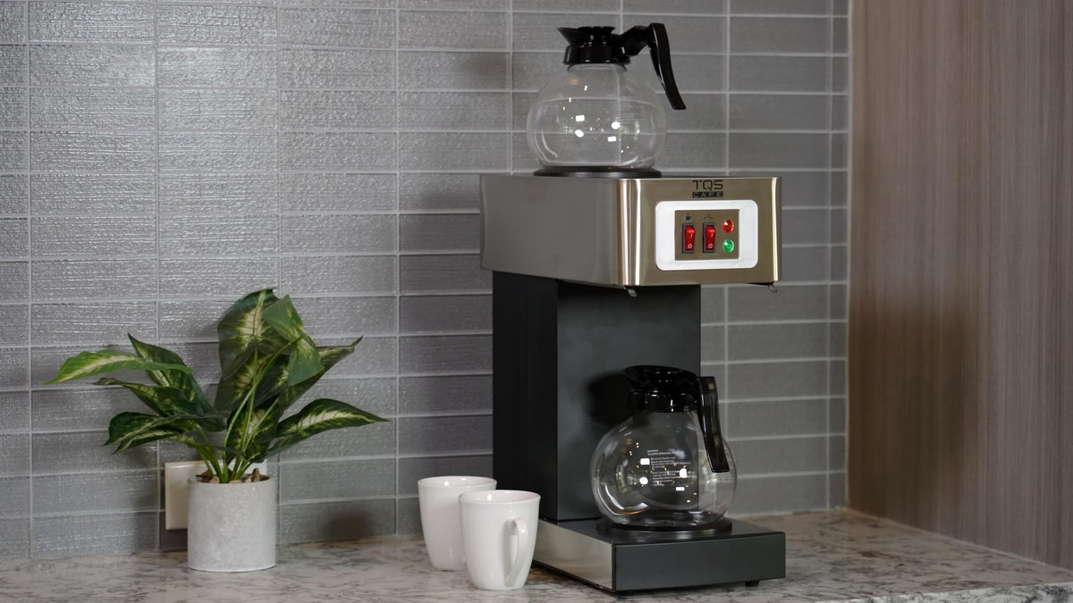 Commercial Coffee Maker, Double 12-Cup Stainless Steel I2700