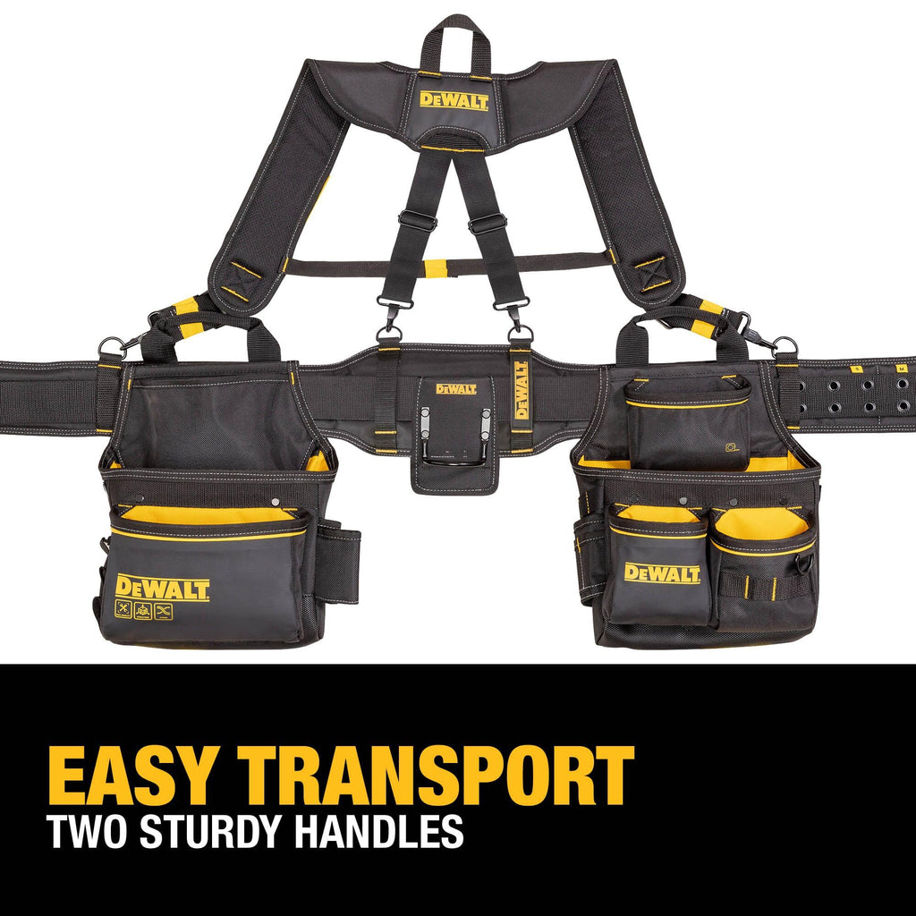 Heavy Duty Tool Belt Organizer with Suspenders and 25 Pockets G7396