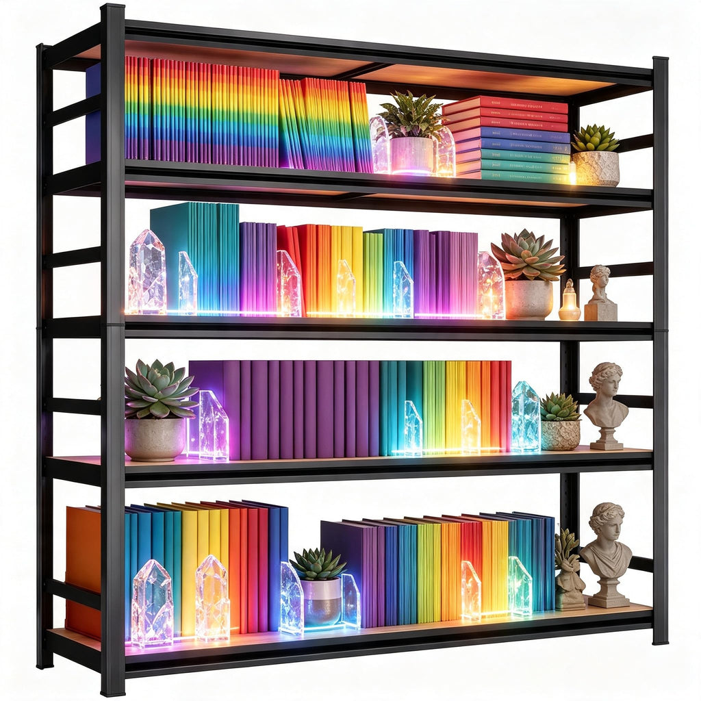 5 Tier Adjustable Wooden Bookshelf H70911