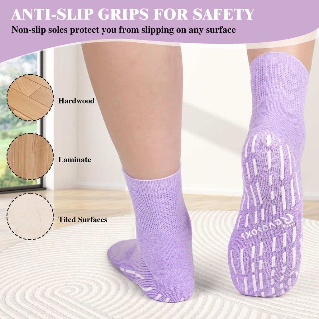 Non Slip Seamless Diabetic Ankle Socks 5 Pairs K7702