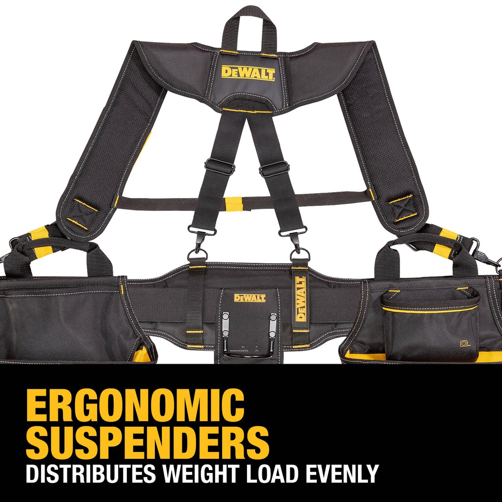 Heavy Duty Tool Belt Organizer with Suspenders and 25 Pockets G7396