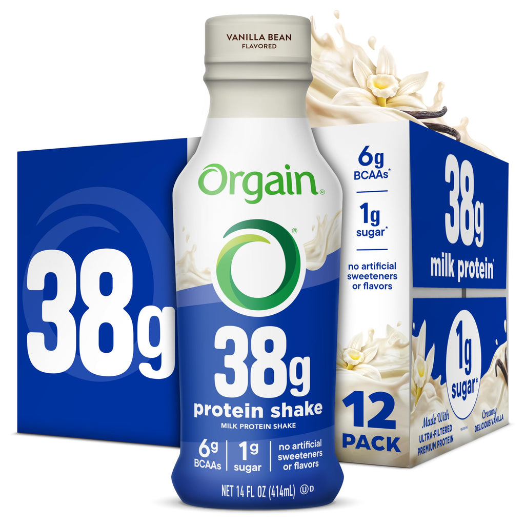High Protein Grass-Fed Shake, Vanilla, 14 oz, 12pk N190304