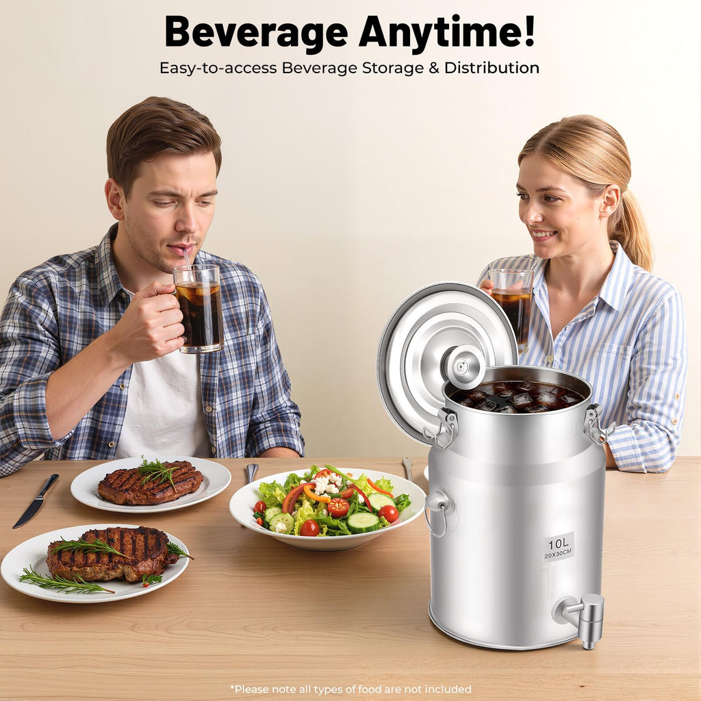304 Stainless Steel 2.64Gal Water Dispenser with Faucet B392