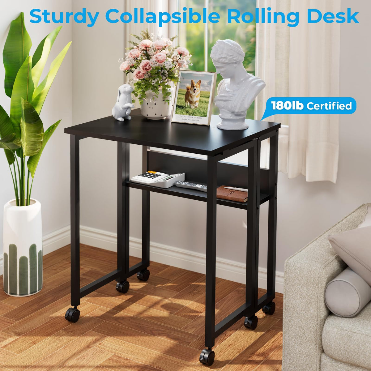 Folding Desk with Wheels Q813063