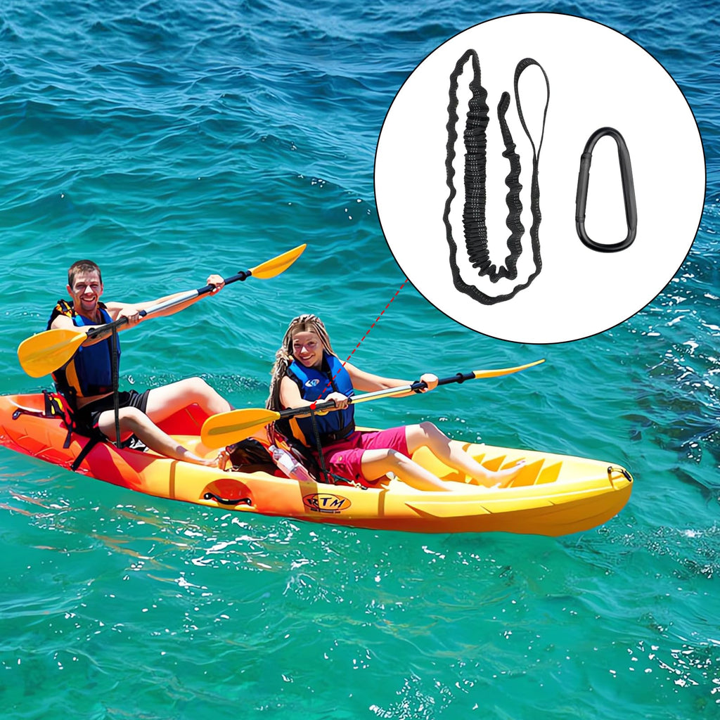 2PCS Kayak Paddle Holder with Leashes & Locking Kits D5407