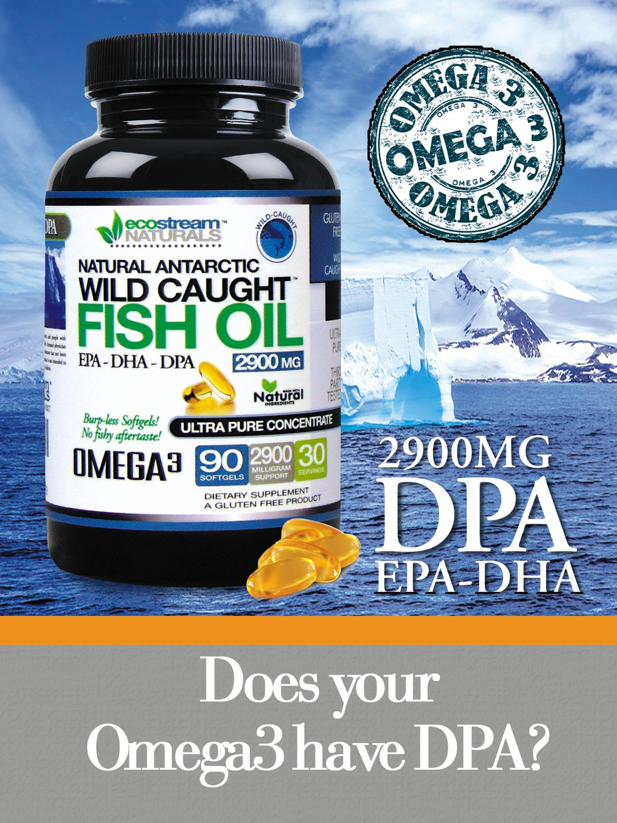 Wild Caught Omega 3 Fish Oil 2,900 MG A75673