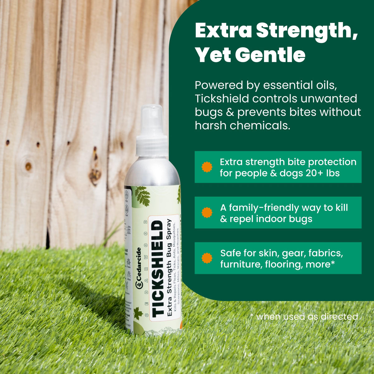 Cedar Oil Spray for Ticks, Fleas, Chiggers & Mosquitoes W5188