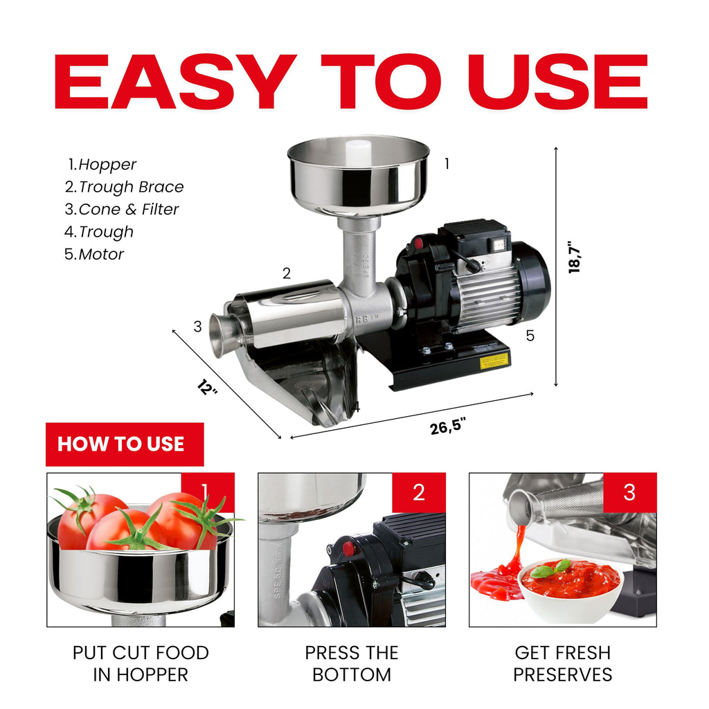 Electric Tomato Strainer 650W P82700