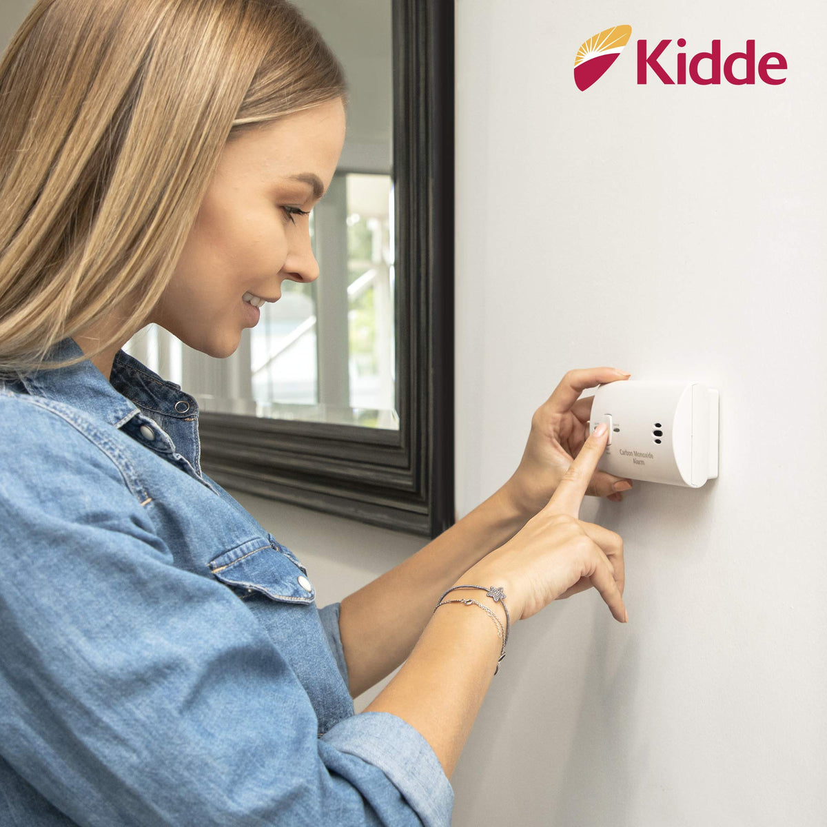 Carbon Monoxide Detector, AA Battery Powered, 85 dB Alarm L8221