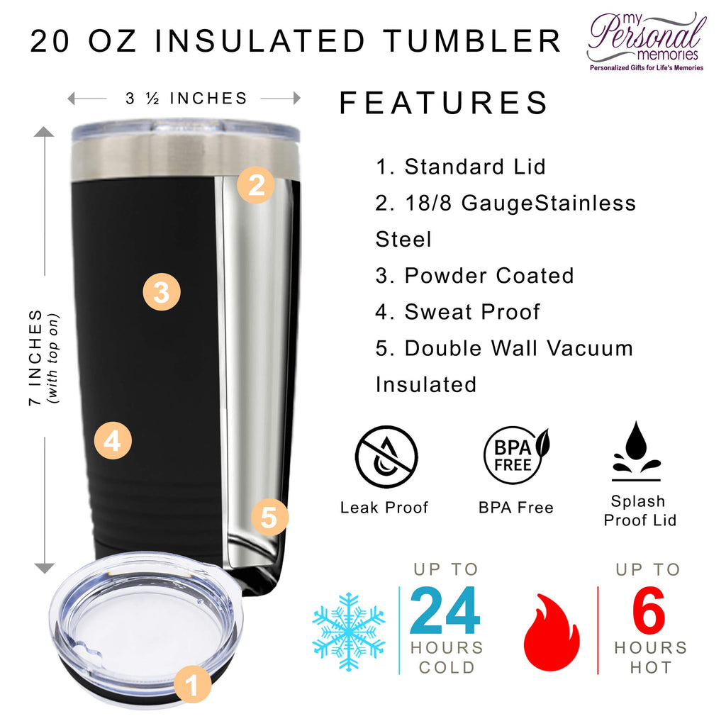 Set of 2 Stainless Steel Double Wall Vacuum Insulated Travel Tumbler S34212