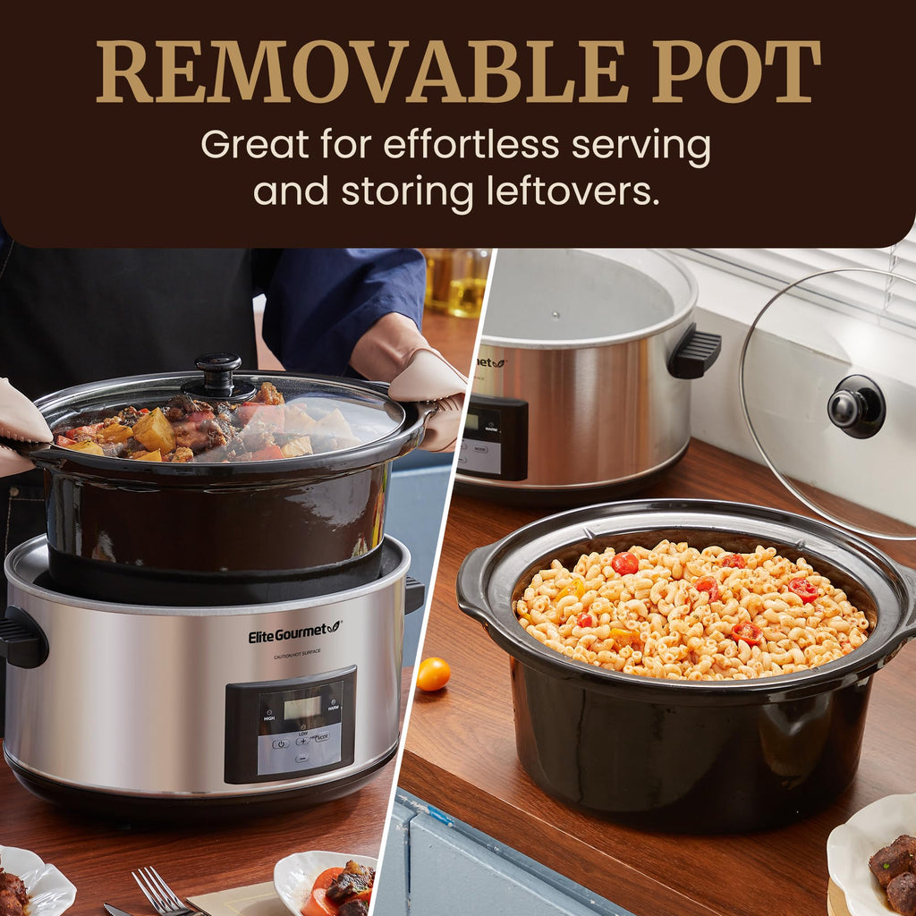 Digital 8.5 Qt Stainless Steel Slow Cooker Z9397
