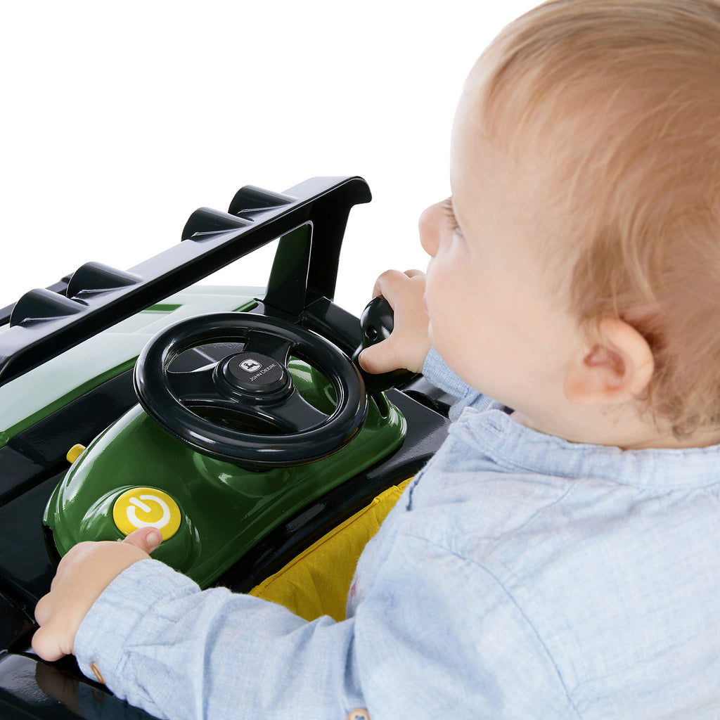 Green Baby Activity Center & Push Walker with Steering Wheel Toy W640