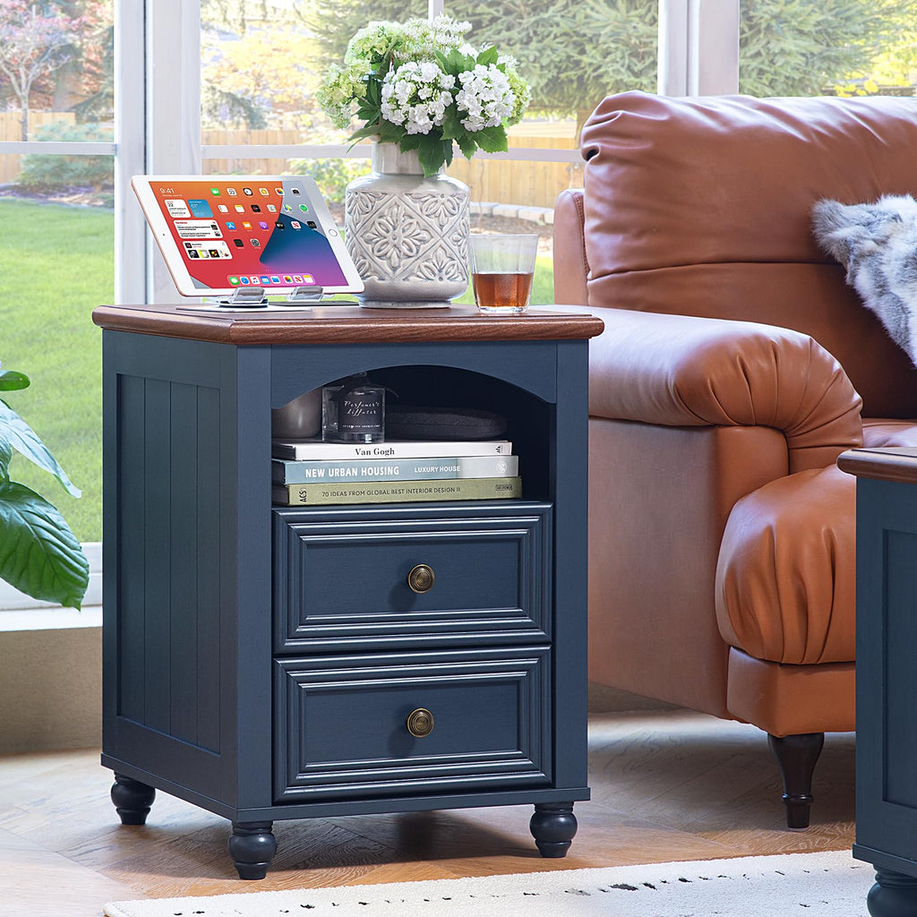 18" Nightstand with Charger Station R849