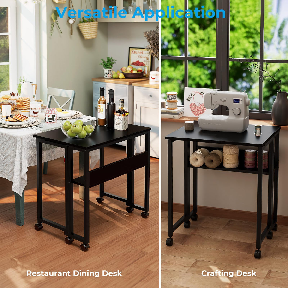 Folding Desk with Wheels Q813063