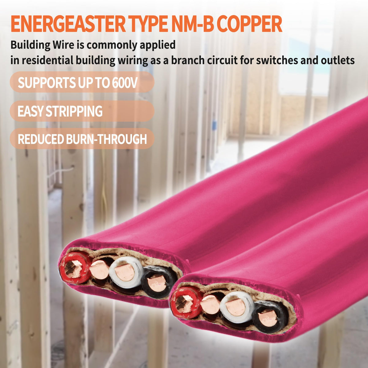 10/3 NM-B Copper Cable with Ground 50FT F458561
