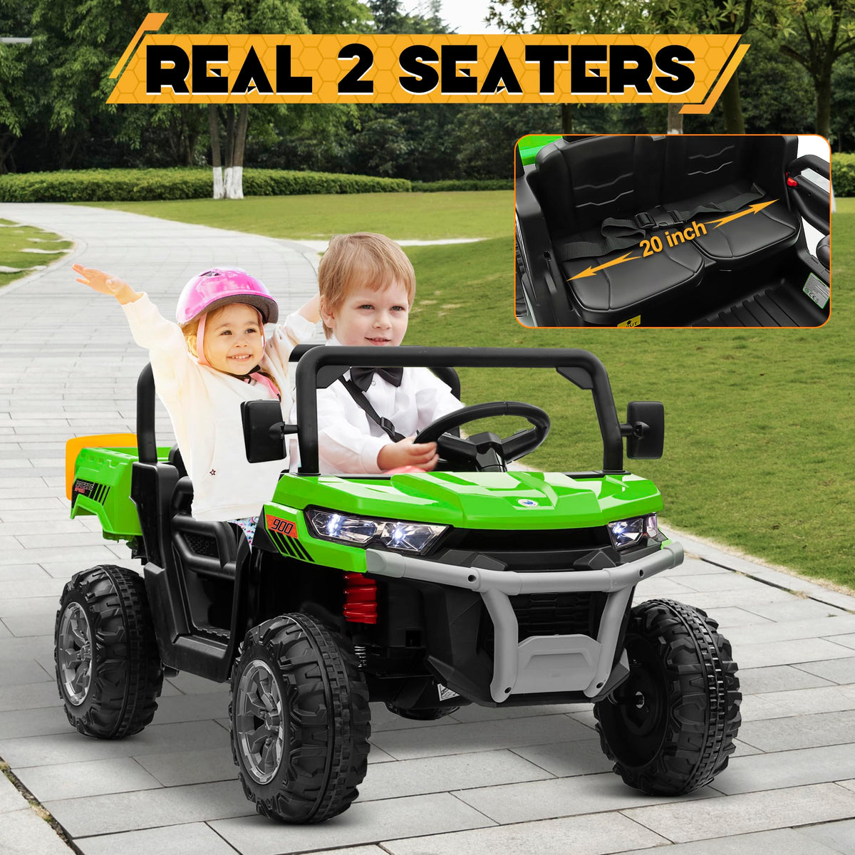 24V 4WD Ride on Car Dump Truck O5107