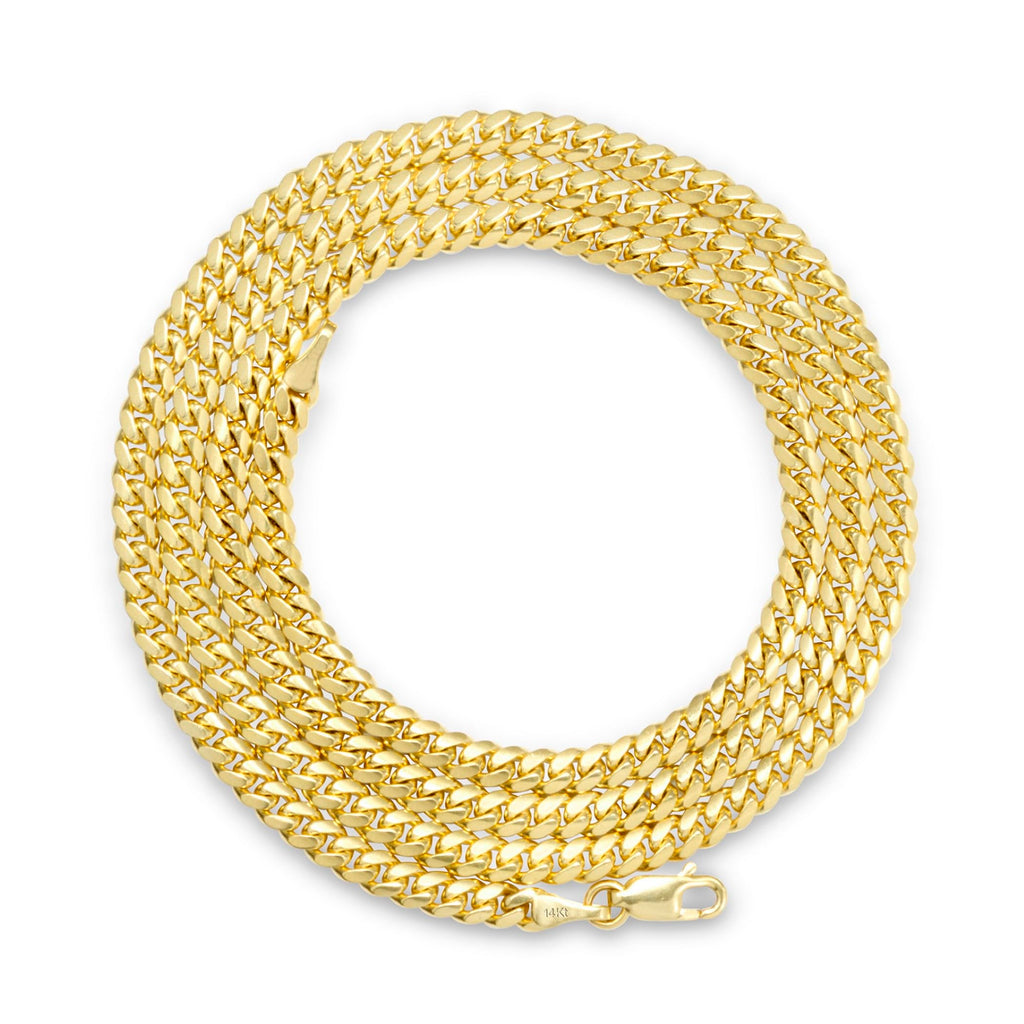 14k Yellow Gold Cuban Link Chain Necklace E8966