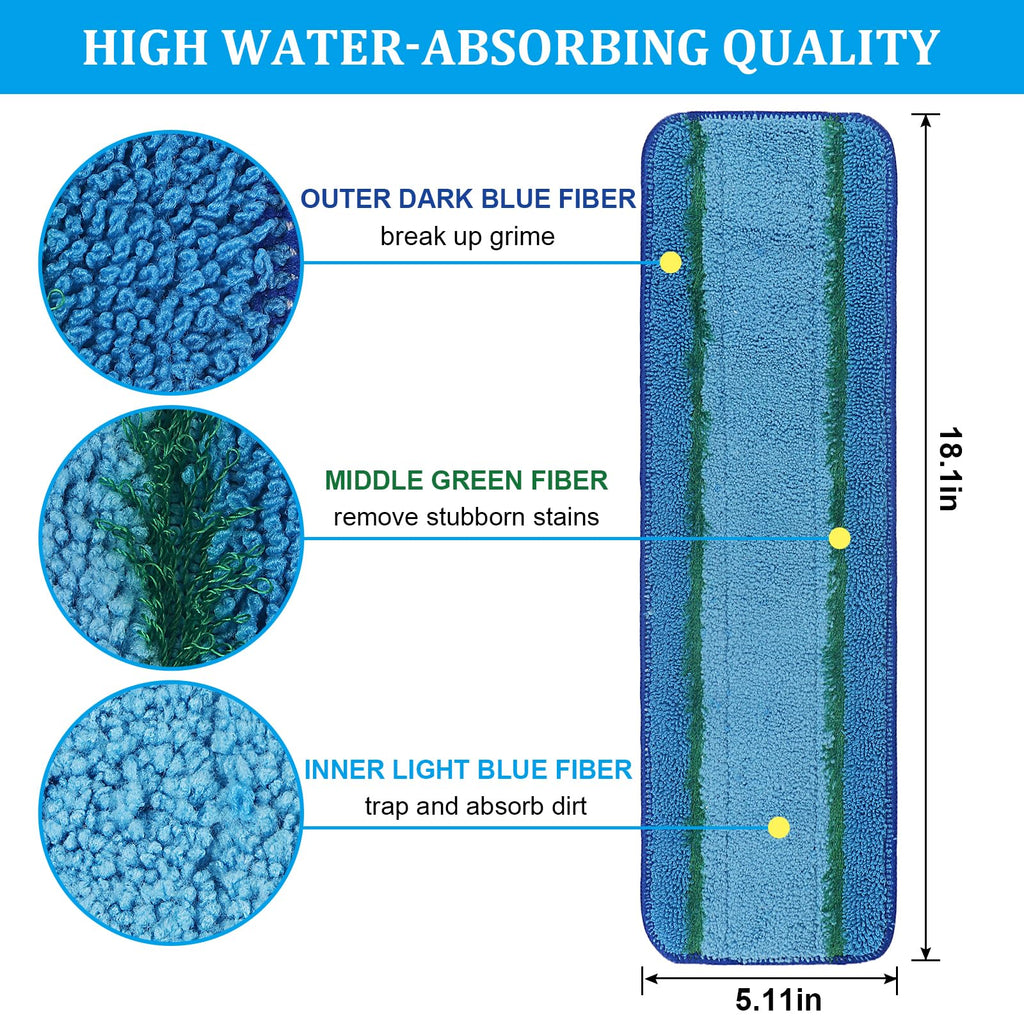Washable Reusable Mop Pads Z362674