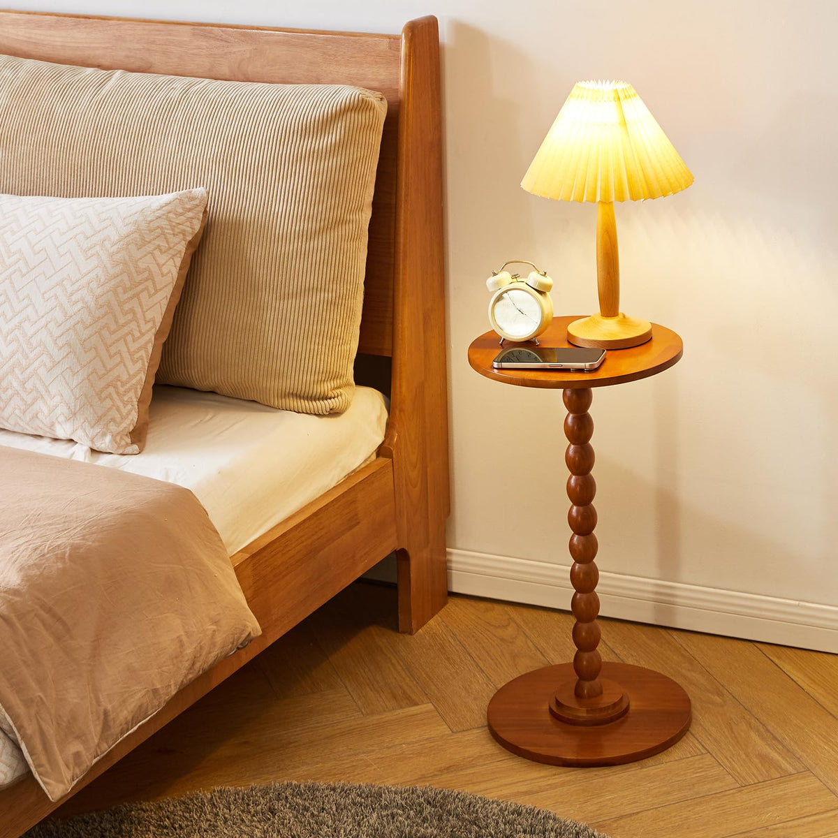 Round Wood Side Table B303