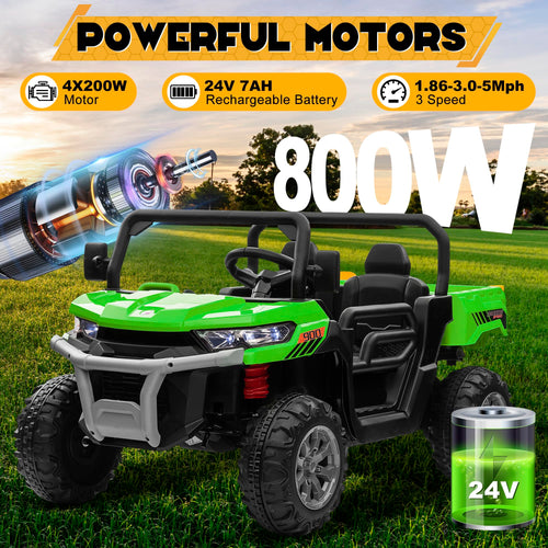 24V 4WD Ride on Car Dump Truck O5107