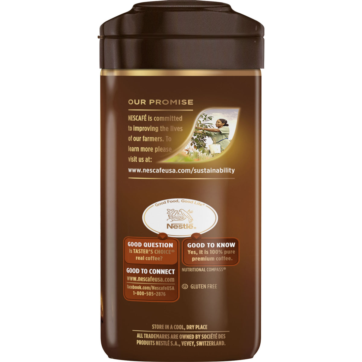 French Roast Instant Coffee 7 Ounce Canister U865261
