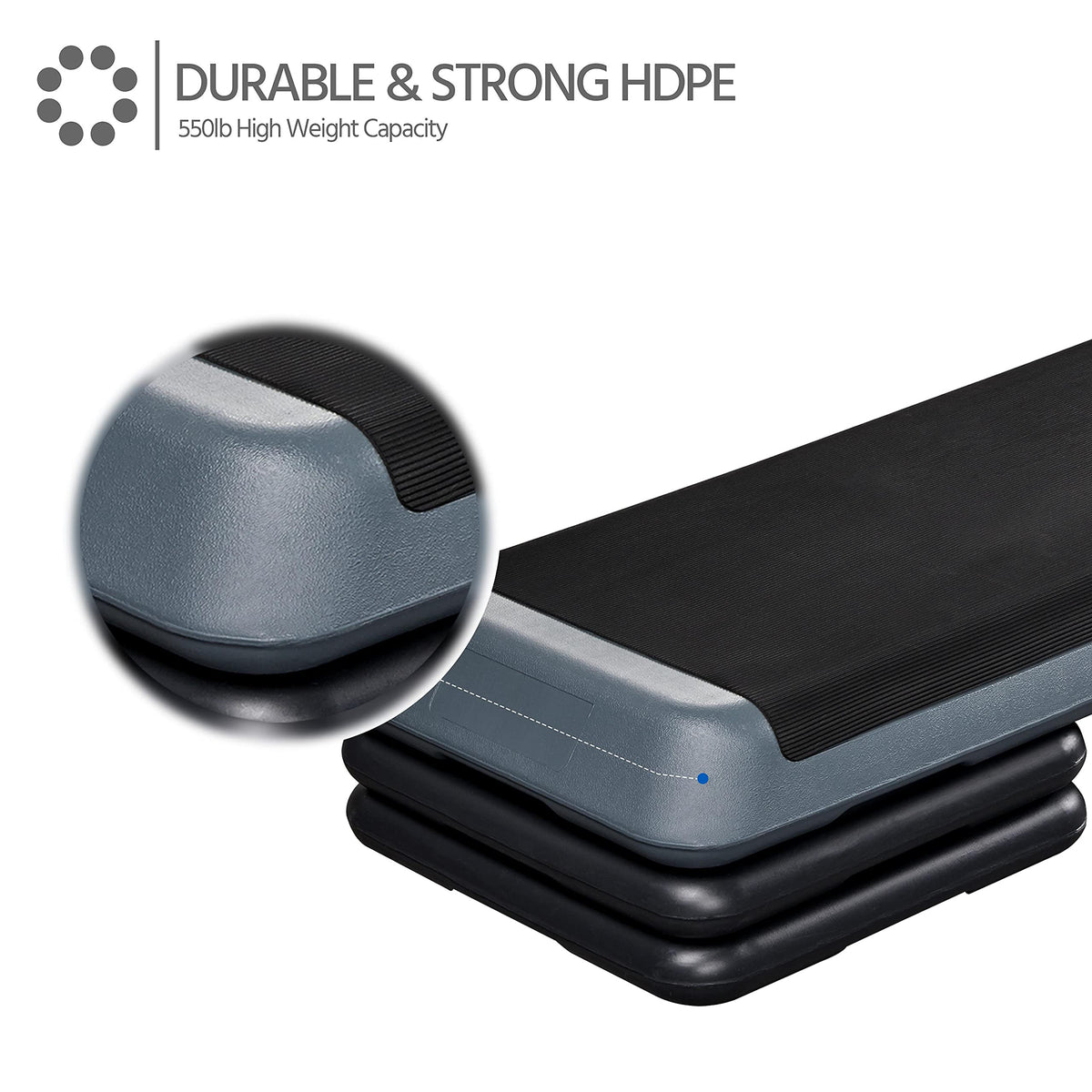 43in 3-Level Adjustable Aerobic Step Platform B77723