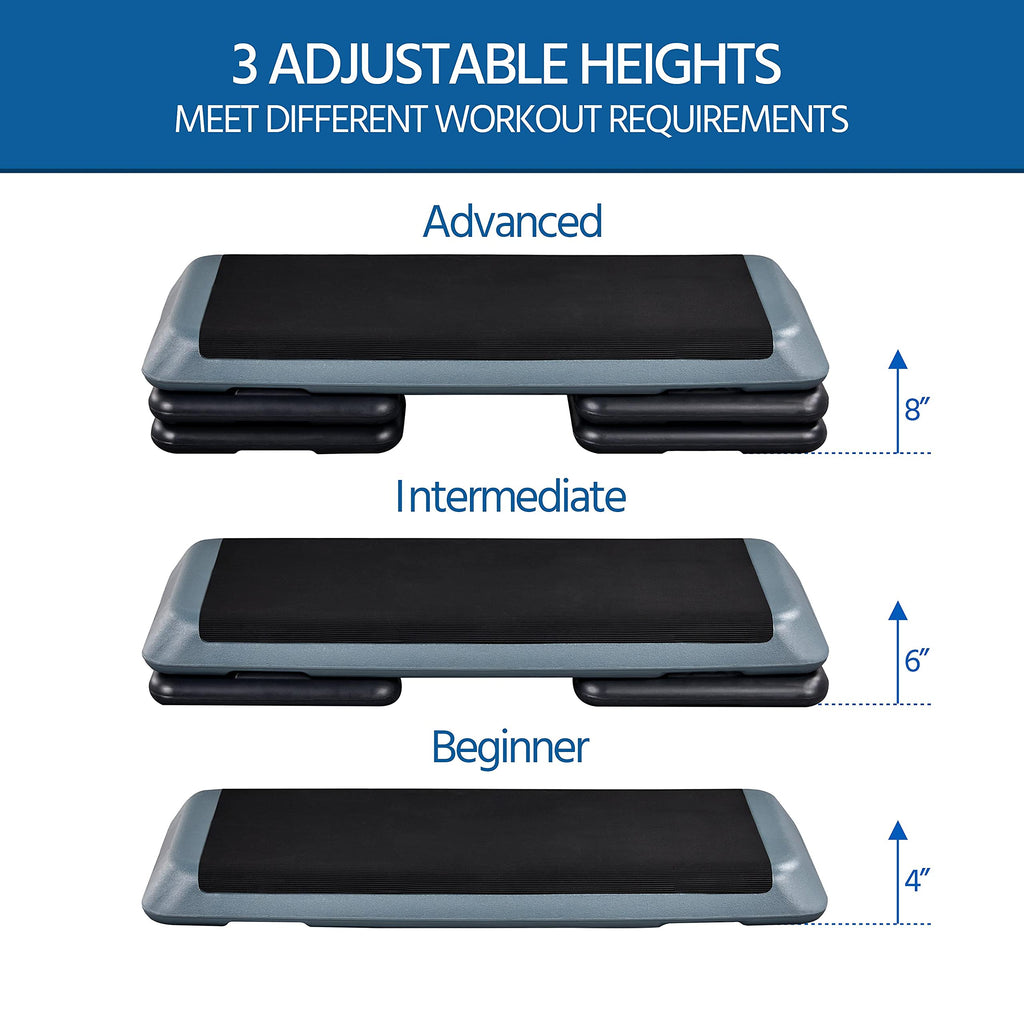 43in 3-Level Adjustable Aerobic Step Platform B77723
