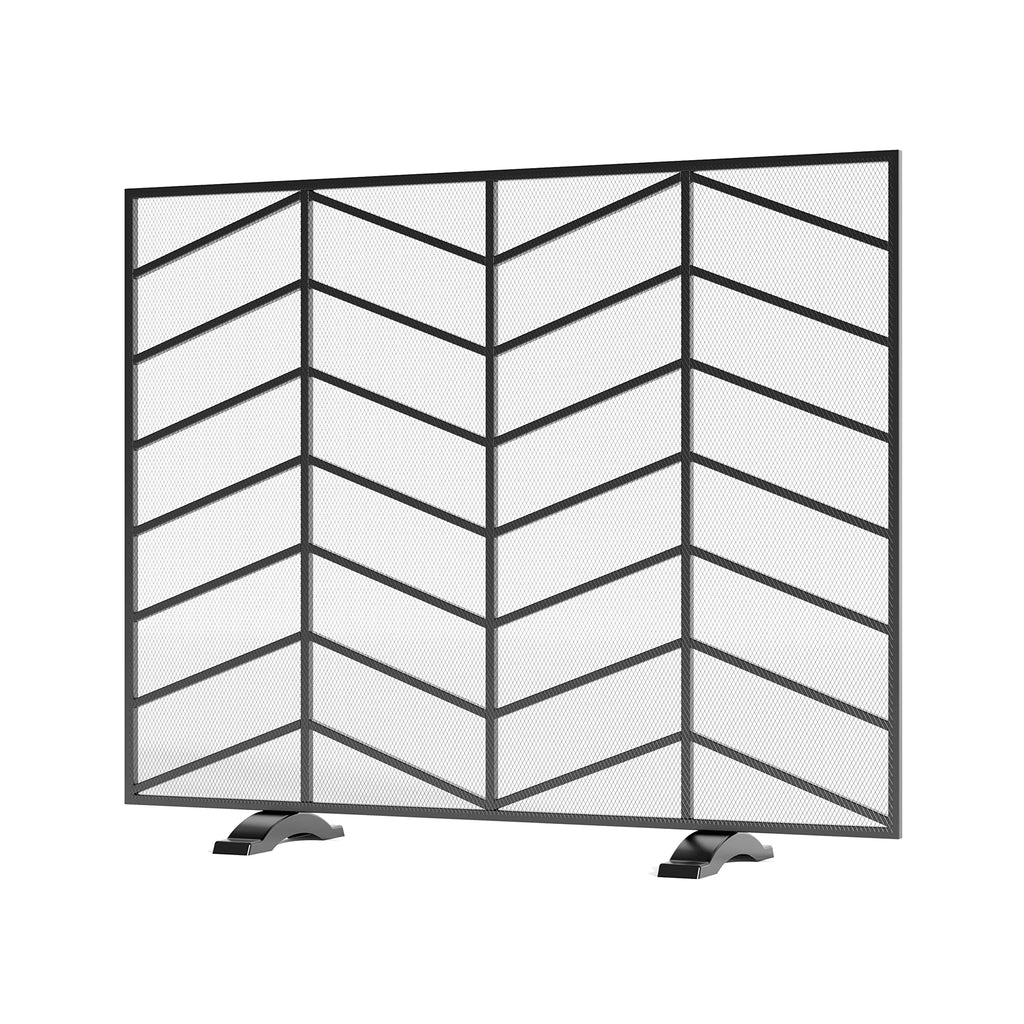 Iron Chevron Fireplace Screen Q427