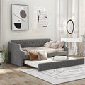 Twin Tufted Upholstered Daybed with Trundle S791