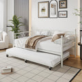White Twin Daybed with Trundle H8049