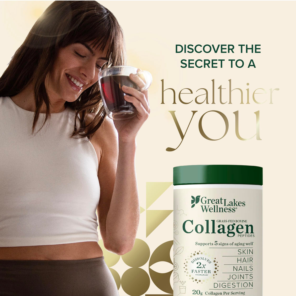Collagen Peptides Powder, Chocolate, 10 oz X1123