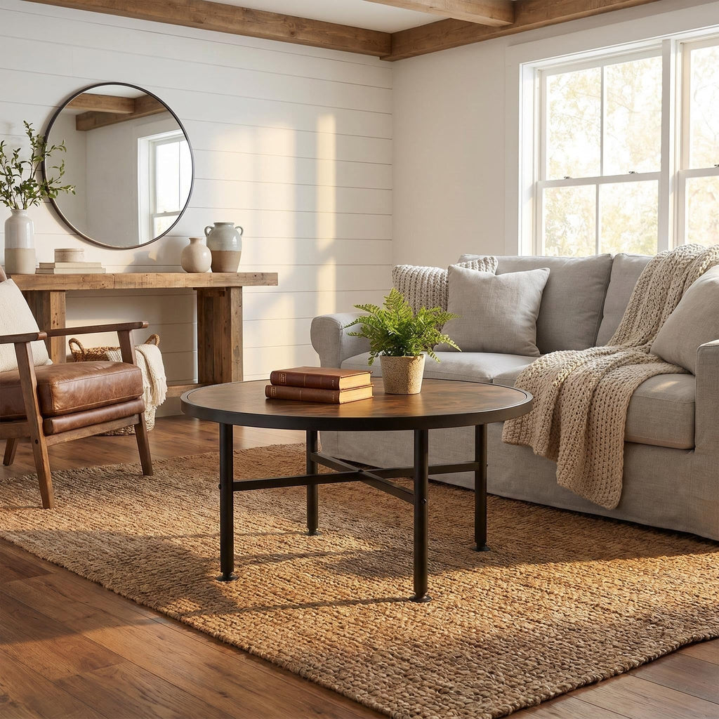 Round Wood Coffee Table Z529878