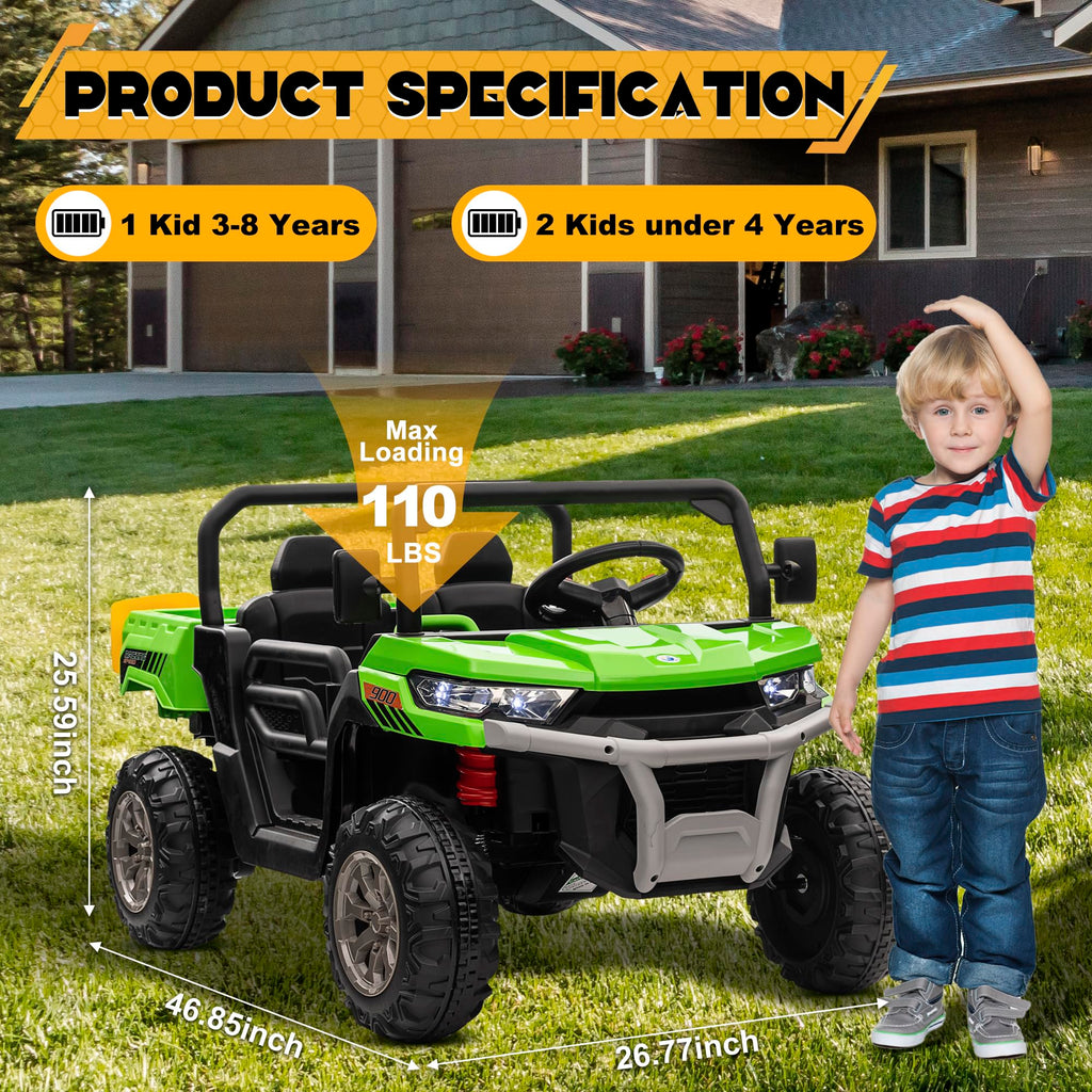 24V 4WD Ride on Car Dump Truck O5107